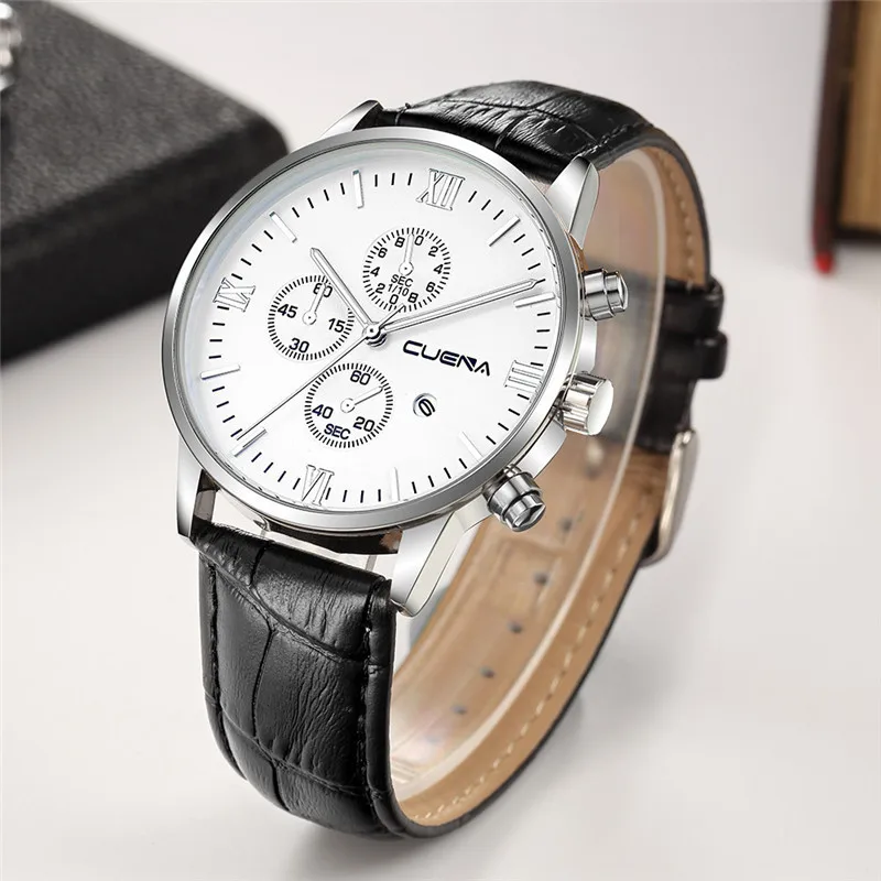 Женские часы лучший бренд класса люкс Для мужчин кожаные военные сплав Аналоговый Дата кварцевые деловые наручные часы relogios Feminino