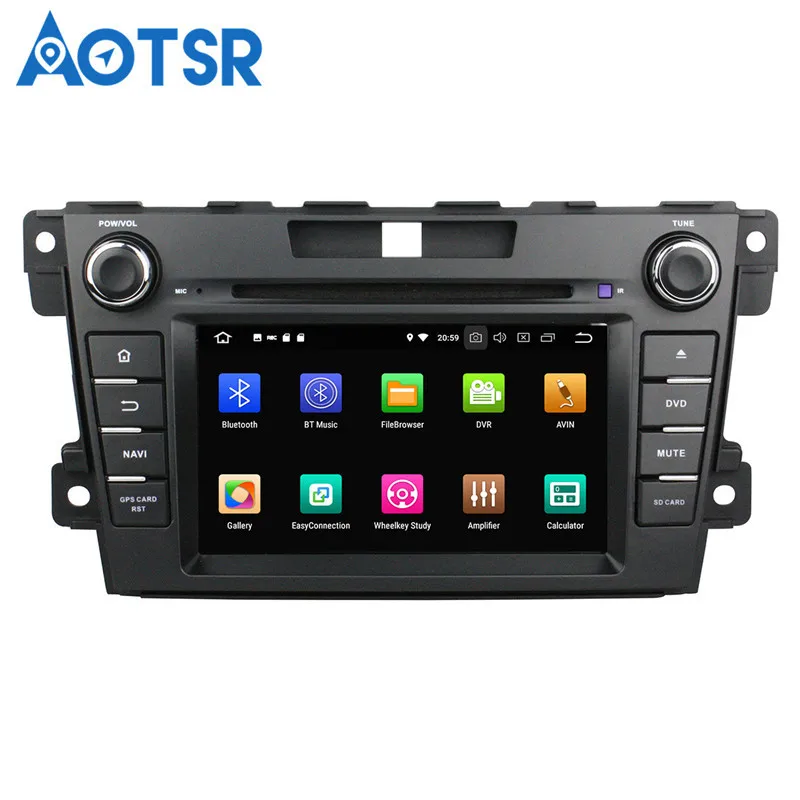 Clearance Aotsr Android 8.0 7.1 GPS navigation Car DVD Player For Mazda CX-7 2012-2013 multimedia radio recorder 2 DIN 4GB+32GB 2GB+16GB 3