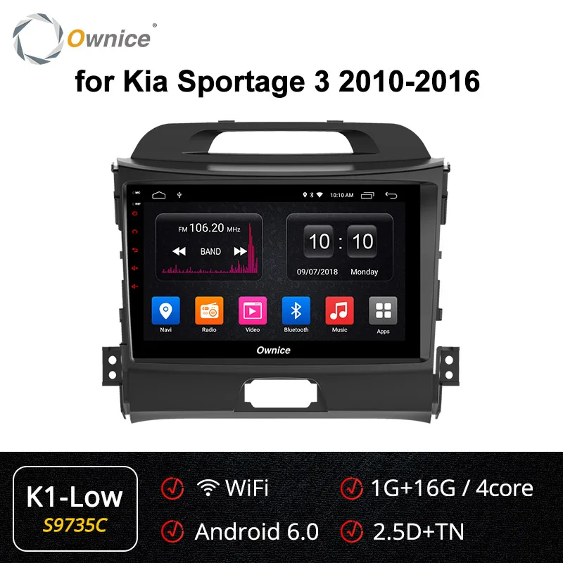 S9735 K1-Low Ownice Android 9,0 360 Panorama k3 k5 k6 для KIA KX5 Sportage 3 4 2007- Автомагнитола 2din Navi gps плеер DSP 4G LTE SPDIF - Цвет: S9735 K1-Low