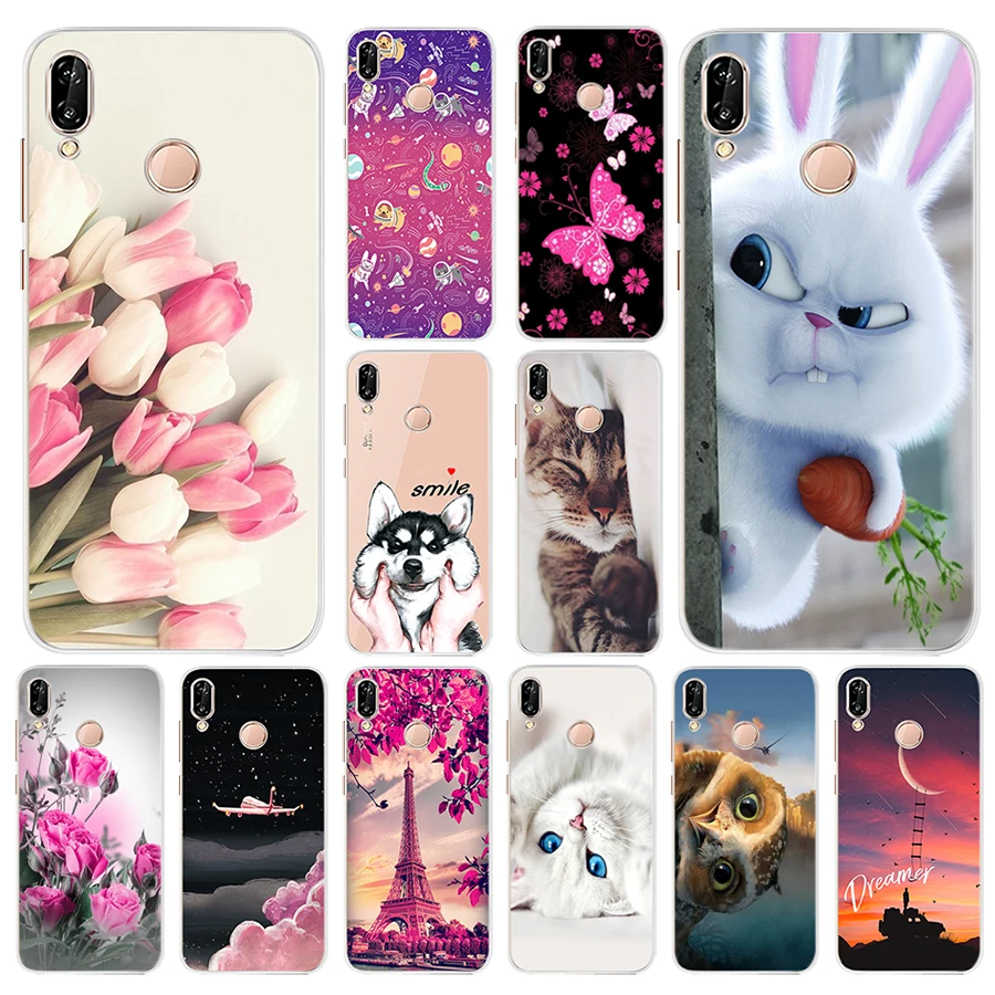 

For Phone Cases Huawei P20 lite P20lite Cover 360 Protector For Case on Huawei P20 lite Silicone Soft Printing Smartphone Case