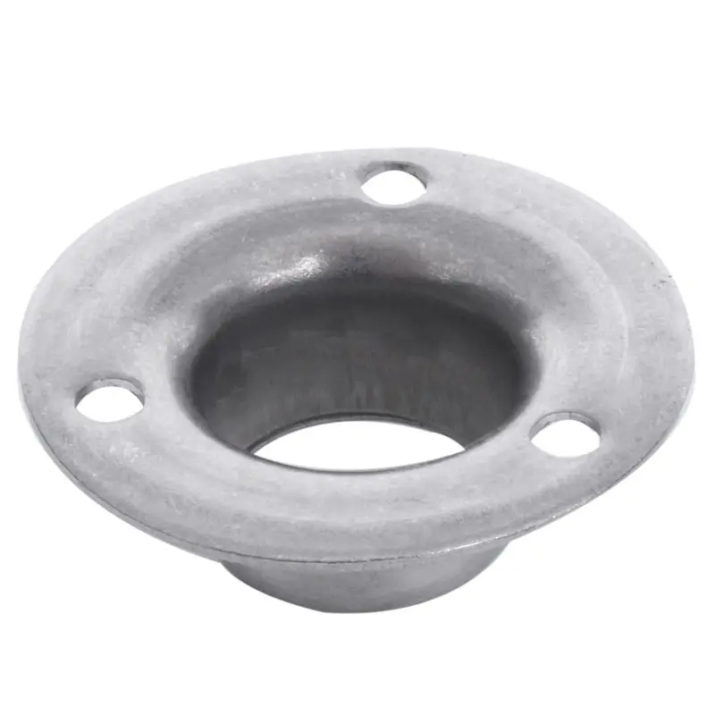 

19mm Dia Tube Flange Socket Wardrobe Rail Rod End Support 10pcs