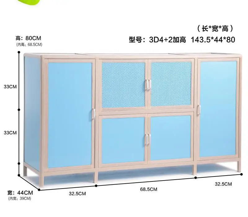 Шкаф простой в сборе экономичный кухонный шкаф для хранения многофункциональный простой шкаф для печки - Цвет: 143.5x44x80cm