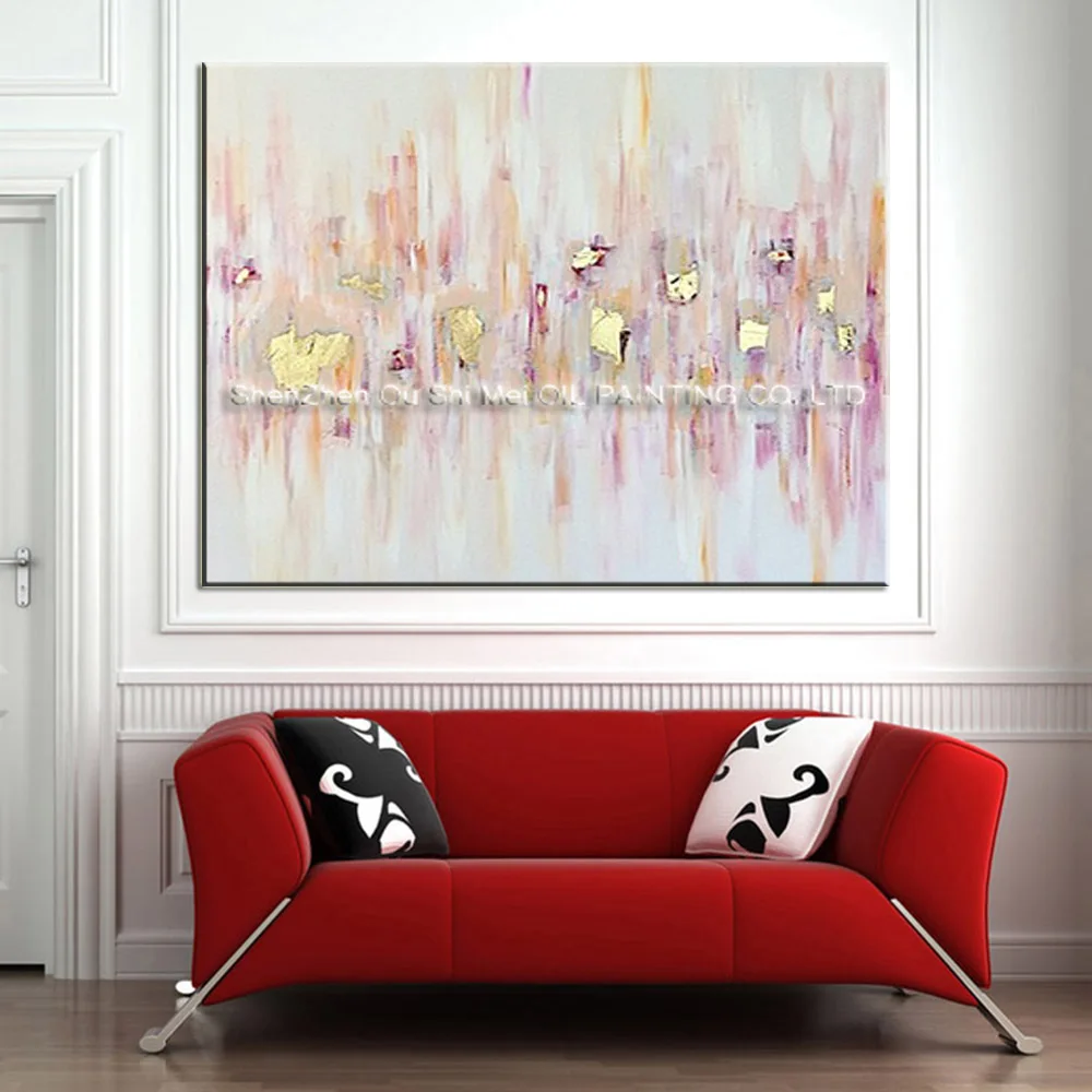 Vaardigheden Kunstenaar Handgemaakte Hoogwaardige Abstracte Roze En Goud  Olieverf Big Size Pop Art Schilderij Voor Woonkamer Decoratie|gold oil  painting|art paintingoil painting - AliExpress