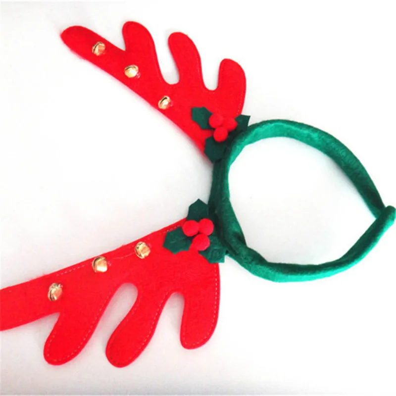 Креативные рождественские украшения обруч на голову с рогами с кольцами вечерние модная шляпа олень обруч на голову с рогами Рождественский костюм для детей 5Z