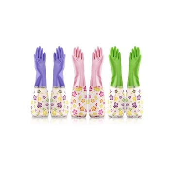

Kitchen Cleaning Gloves Long Magic Dish Work Rubber Gloves For Washing Dishes Garden Thick Latex Water-proof House gloves
