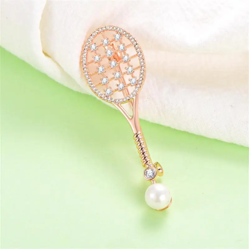 

PJX Tennis Racket Brooch For Women Mother Man Fashion Unique Style Design Brooch Party Birthday Presents A-XDF-003