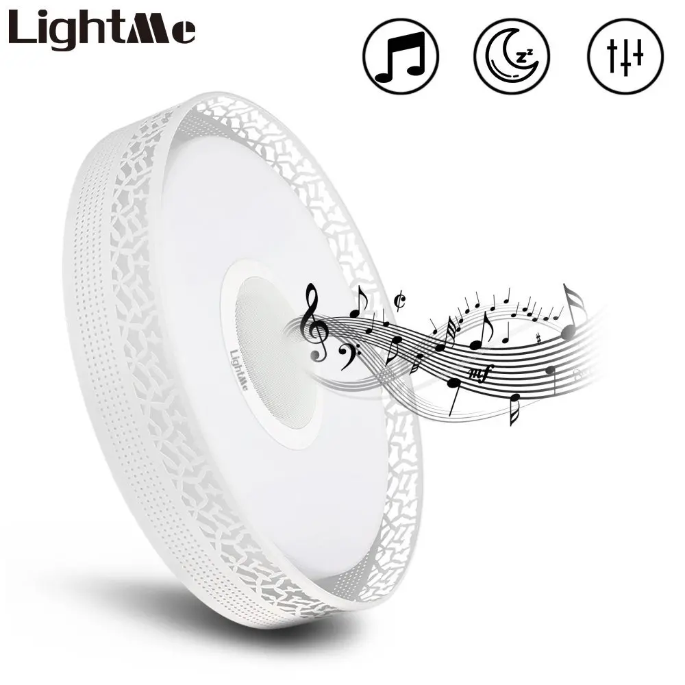 Lightme 4160LM LED Music Flush Mount Ceiling Light ...