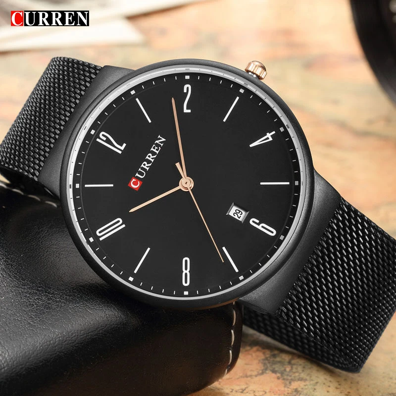 

Sports Curren Mens Watches Top Brand Luxury Waterproof Sport Watch Men Ultra Thin Dial Quartz Watch Casual Relogio Masculino