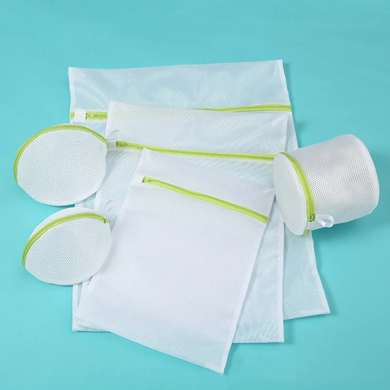 Washing Laundry Bag 6Pcs Underwear Wash Bag Set Zippered Mesh Net Bag