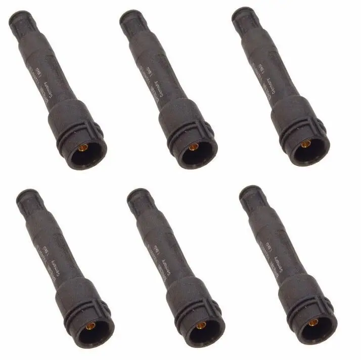 6 piece Spark Plug Connector for BMW E46 E39 E38 E31 E53 Z3 Z8 540i M5