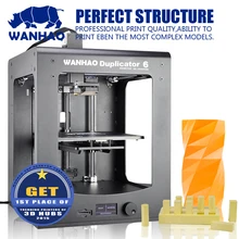 WANHAO 2016 новый стиль Dupalictor6 3d принтер с ЖК-экран, психического рамки, шкив версия, 1 кг нити и SD карты бесплатно