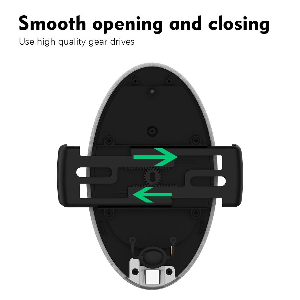  Universal Wireless Car Quick Charger Smart Automatic Clamp Phone Holder Stand for iPhone for Samsung S9 plus for Xiaomi Huawei (4)