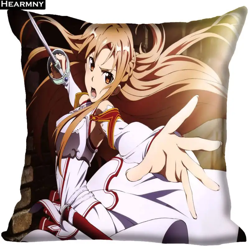 Декоративная Наволочка на заказ Sword Art Online квадратная Наволочка на молнии 35X35,40x40,45x45 см(одна сторона - Цвет: 14