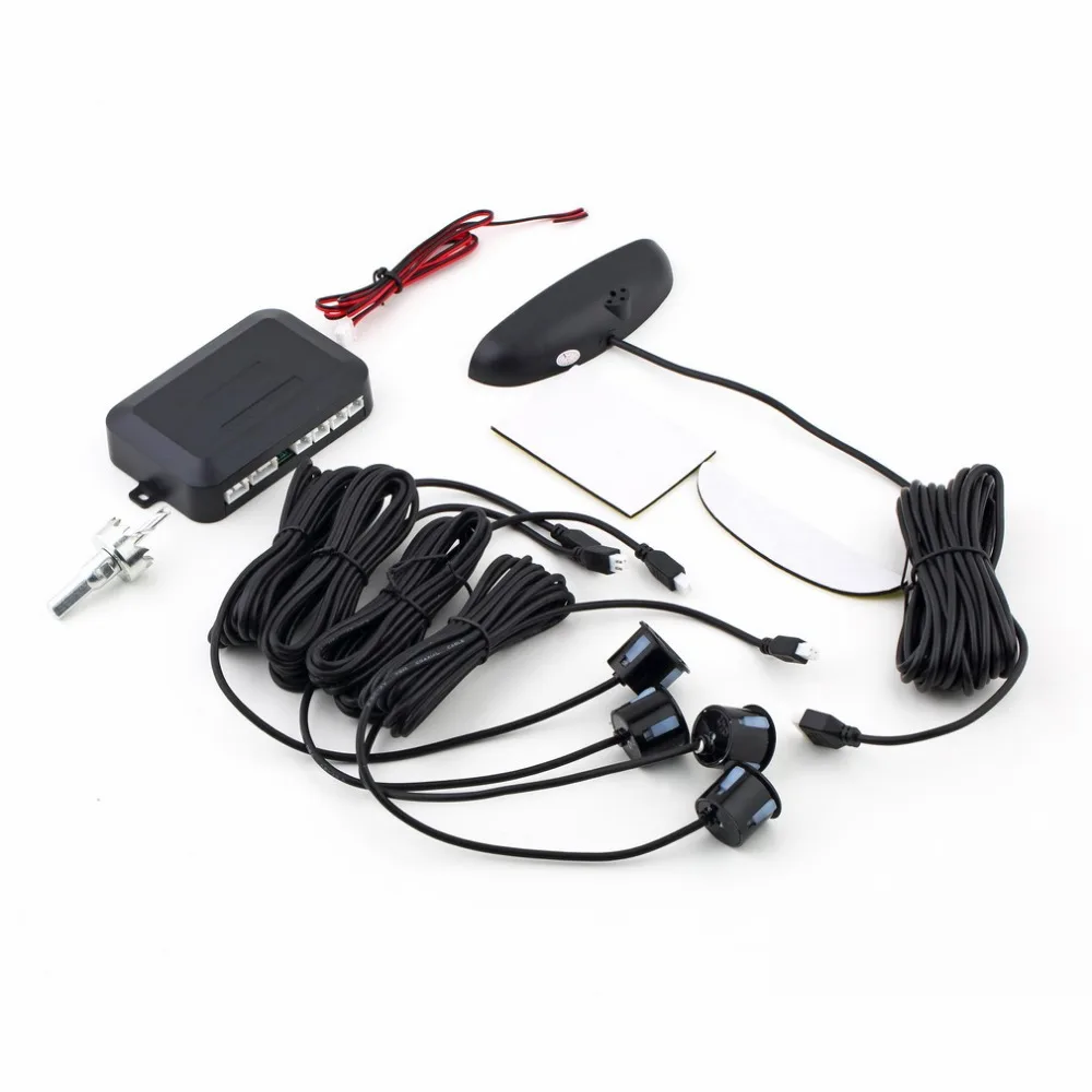 1Set Car LED Parking Sensor Assistance Reverse Backup Radar Monitor System Backlight Display+4 Sensors