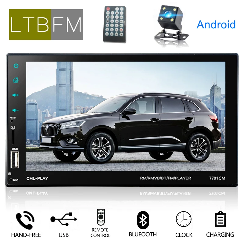 LTBFM 7 Inch Touch Screen Autoradio Android Car Radio 2Din MP5 Multimedia Player Car Audio Bluetooth
