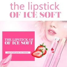 Мягкий ледяной бальзам для губ клубничного цвета, согревающая губная помада, слегка розовая, непрерывное изменение температуры, дамские помады меняют цвета