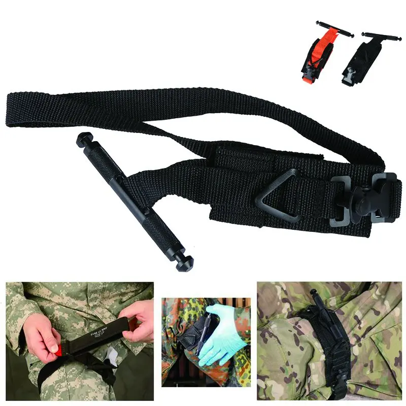 

Emergency Tourniquet Strap Outdoor Military Tactical Tourniquet One Hand Portable First Aid Quick Slow Release Buckle Medical
