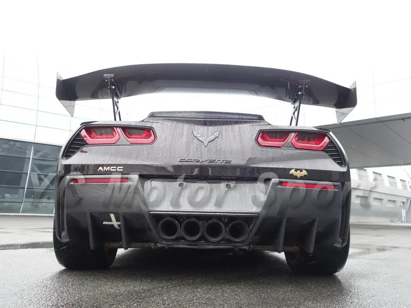 

Car Accessories Carbon Fiber RK-Sports Style Rear Diffuser Fit For 2014-2015 Corvette C7 Rear Diffuser Lip