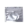 7.5*6.3cm Heat Seal Aluminum Foil Ziplock Bags Flat Zip Lock  Package Bag Retail Plastic Foil Zip Bags 4