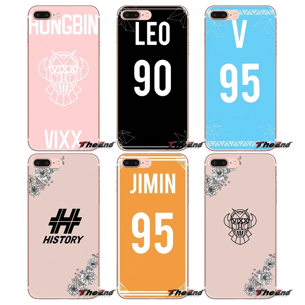 

For Xiaomi Mi6 Mi 6 A1 Max Mix 2 5X 6X Redmi Note 5 5A 4X 4A A4 4 3 Plus Pro VIXX Kpop jersey Flexible Mobile Phone Cases Covers