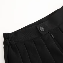 Women Pleated Skirts Elastic Waist Sailor Mini School Uniform Casual Students Skirt FDC99