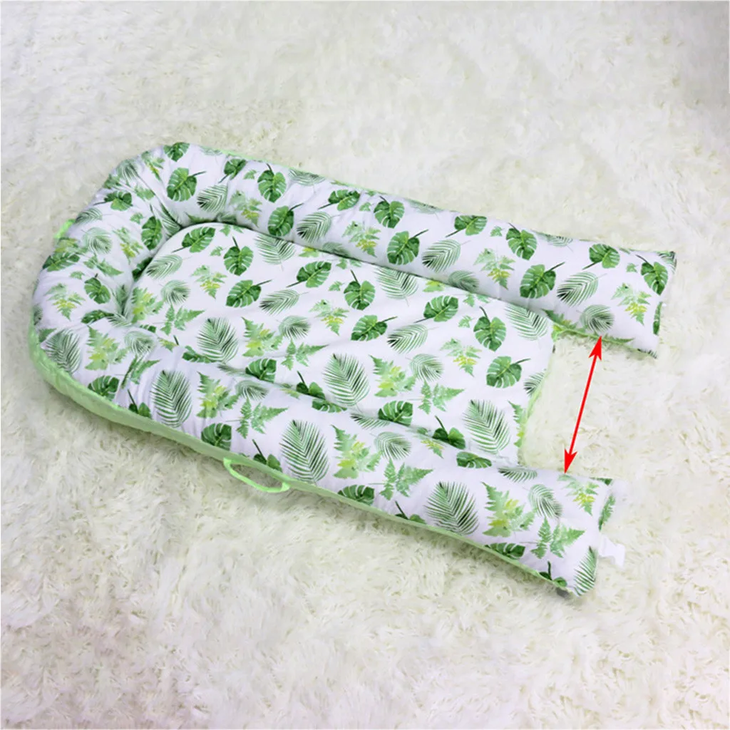 Newborn Baby Portable Removable And Washable Crib Travel Bed Star Dot Flower Printing Nest Bed Cotton Travel Bed For Children