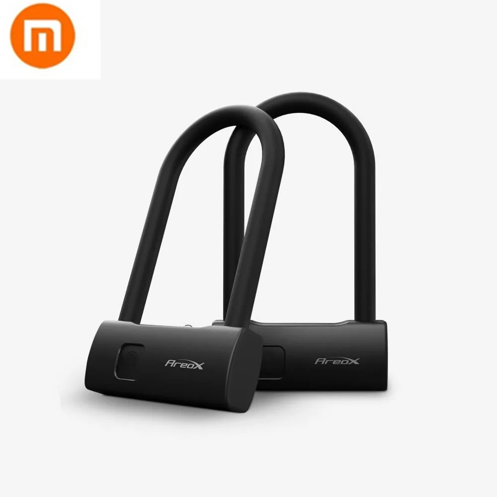 

New Xiaomi mijia AreoX U8 Smart Fingerprint U-lock Anti-theft Door Car Bicycle Motorcycle Lock Usb Fingerprint Unlock