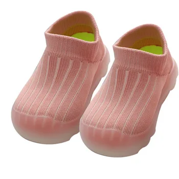 

Adorable infant baby sneakers toddler girls shoes first step prewalker Boy Girl Knit Crib Shoes Cartoon newborn kids baby shoes