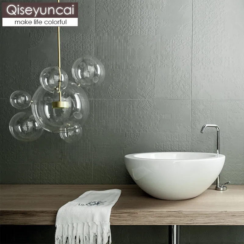 

Qiseyuncai Nordic restaurant creative chandelier postmodern minimalist molecular glass ball bubble light cafe bar bar lighting