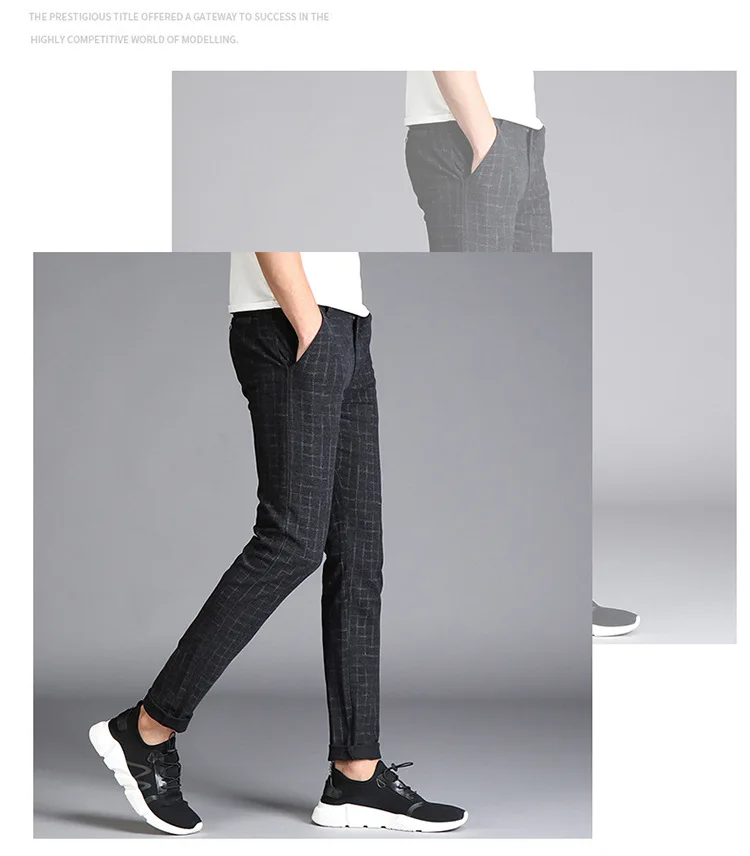 2019 весенние японские корейские мужские брюки эластичные облегающие обтягивающие мужские длинные брюки из хлопка универсальные деловые