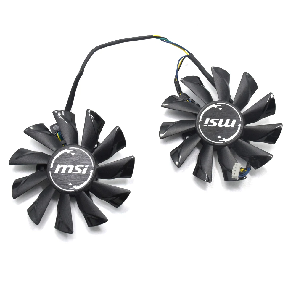 Вентилятор охлаждения для MSI GeForce GTX 1060 2GD5T OC 950 1070 RX 1080/470 ARMOR 85 мм PLD09210S12HH PLD09210B12HH 570/480