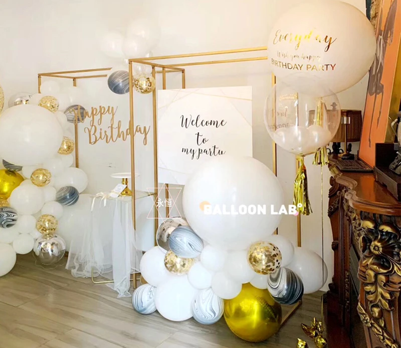 JAROWN New Iron Art Retractable Free Size Wedding Arch Background Decor Stage Screen Stand Decoration Creative Party Props (75)