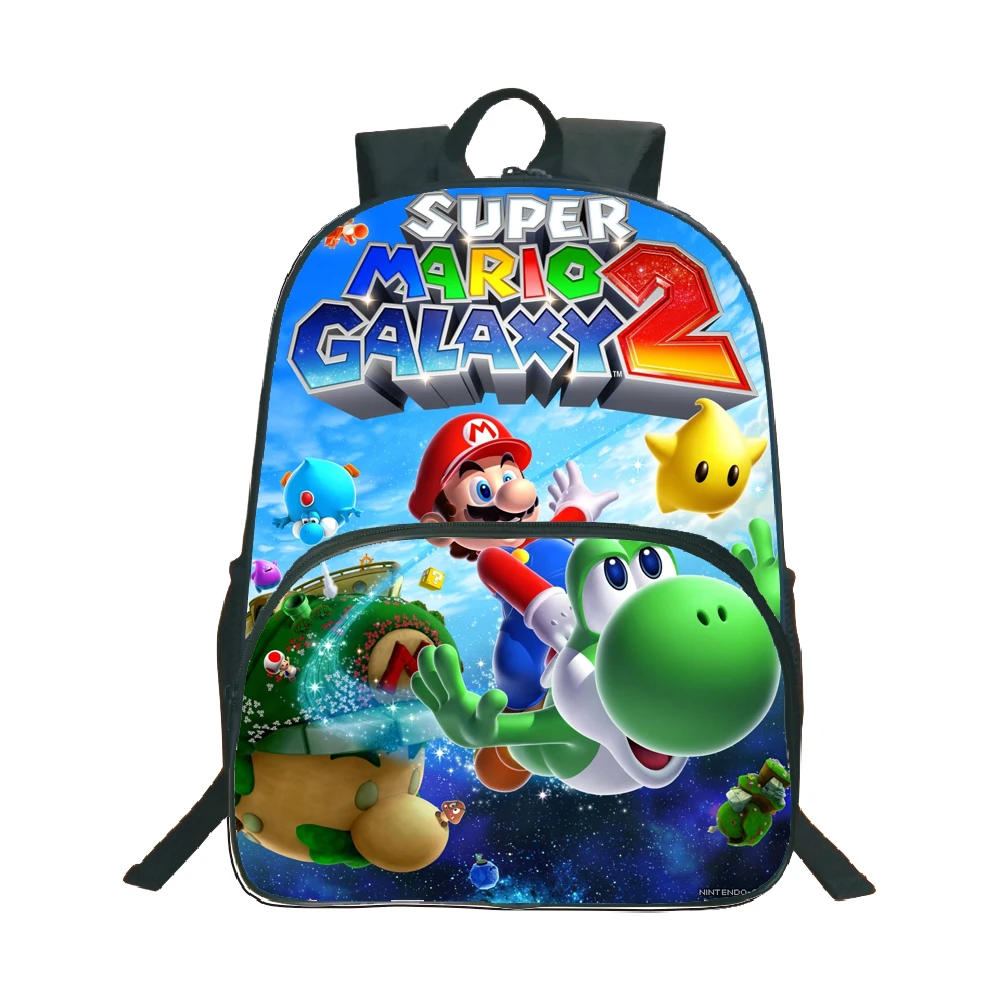 Высокое качество Супер Марио школьный рюкзак модный популярный узор рюкзак для ноутбука детская школьная сумка для мальчиков и девочек - Цвет: 19