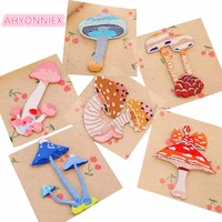 Buy AHYONNIEX 1 Piece Iron On Embroidery Patches Small Mushroom Patches For Baby Clothing Applique Patch Clothes Cute Stickers Online