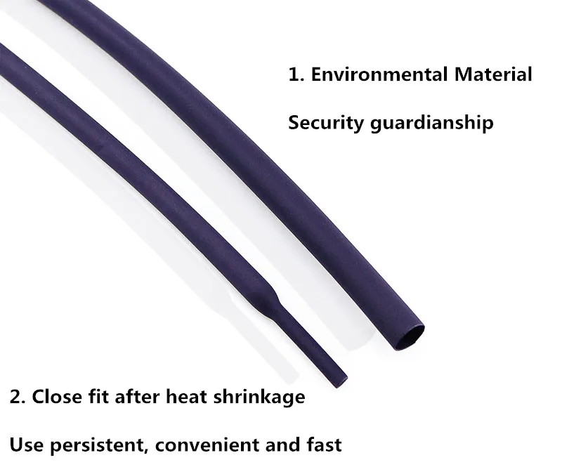 1 м/лот 2:1 черный цвет мм 5 2 3 4 6 термоусадочная трубка|heat shrink tubing 6mm|5mm tubetube |