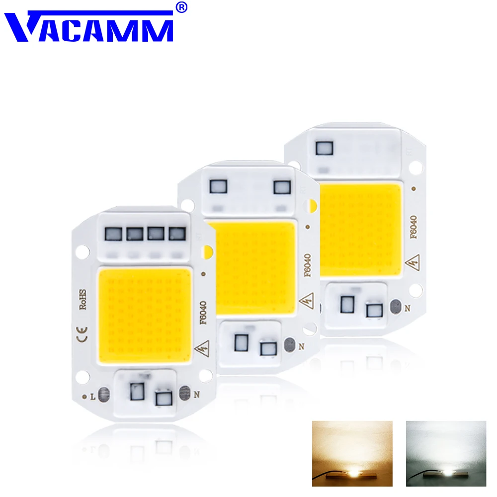 Умный Светодиодный прожектор Vacamm COB 20/30/50 Вт 110 В 220 В|Светодиодные чипы| |