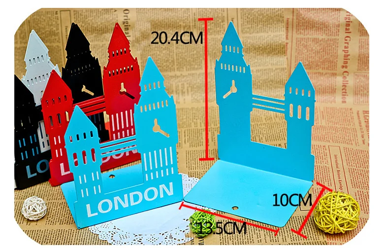 1 пара/лот 4 цвета винтажный Eruopean London Big Ben Bookend, SL00014