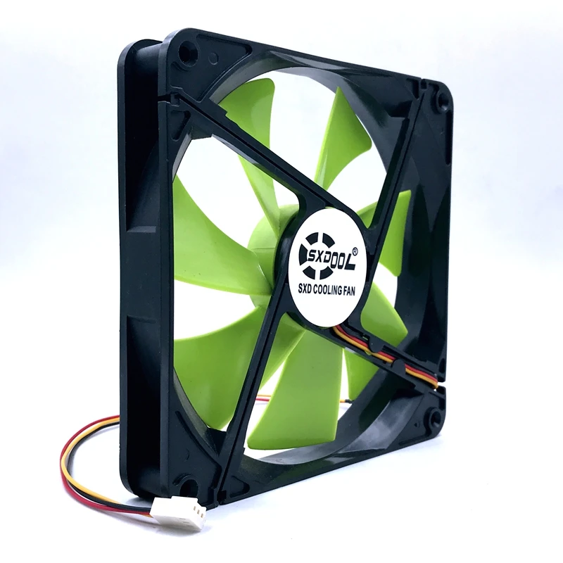Новый вентилятор 140 мм DF1402512SEL DC 12V 0.12A Втулка 3 Pin 140x140x25 чехол для ПК Вентилятор