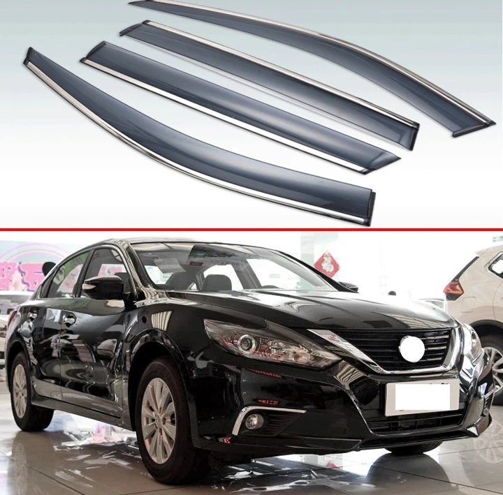 

For Nissan Teana Maxima (L33) 2013 2014 2015 2016 2017 2018 Plastic Exterior Visor Vent Shades Window Sun Rain Guard Deflector