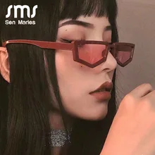 Винтажные женские солнцезащитные очки с небольшой полигональной оправой, ретро тренд, леопардовая, индивидуальная форма, плоский верх, солнцезащитные очки, женские оттенки, UV400