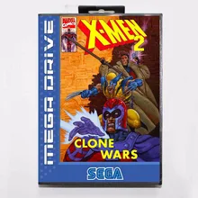 X men 2 16 bit MD игровая карта с розничной коробкой для sega Mega Drive/Genesis