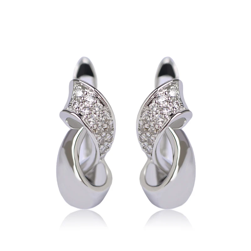

Elegant Simple Stud Earrings For Women Girl Antique Silvery Rhinestone Ear Piercing Perfumes Ohrringe Orecchini Earring uk