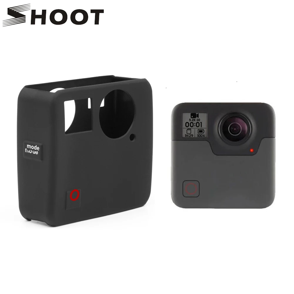 Мягкий силиконовый защитный чехол для экшн камеры GoPro Fusion Go Pro аксессуары|Чехлы