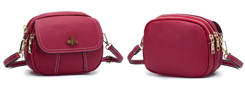 Women genuine leather crossbody bag 19