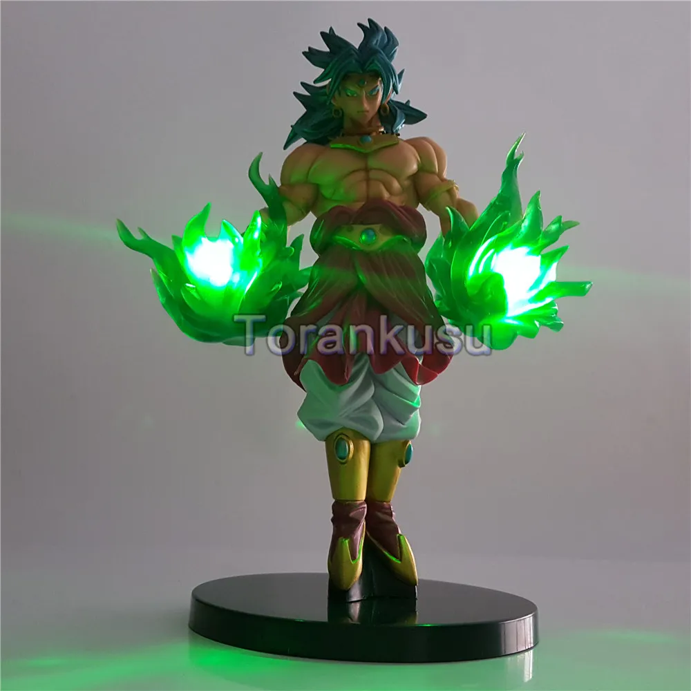 Dragon Ball Z фигурки Broly Brinquedo Зеленый эффект DIY светодиодный светильник Аниме