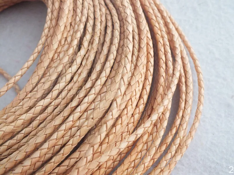 Buy Bulk 50M/lot 3MM Real Leather Cord For Brzcelet And Necklace W 3961 from