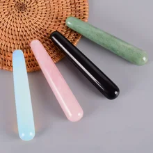Natural Stone Massage Wand Crystal Mineral Quartz Acupoint Pen Gua Sha Tool Yoni Wand Relax Body Beauty Tool 110mm Health Care Natural Stone Massage Wand Crystal Mineral Quartz Acupoint Pen Gua Sha Tool Yoni Wand Relax Body Beauty Tool 110mm Health Care