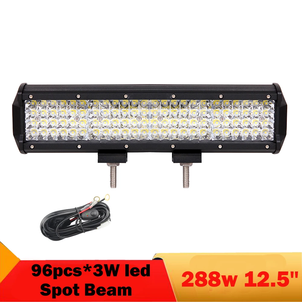 

288W 4-Row LED Work Light Bar Offroad Led Car Lamp Driving Lights Spot Beam for Jeep Truck SUV ATV 4x4 4WD UAZ Led Bar 12v 24v