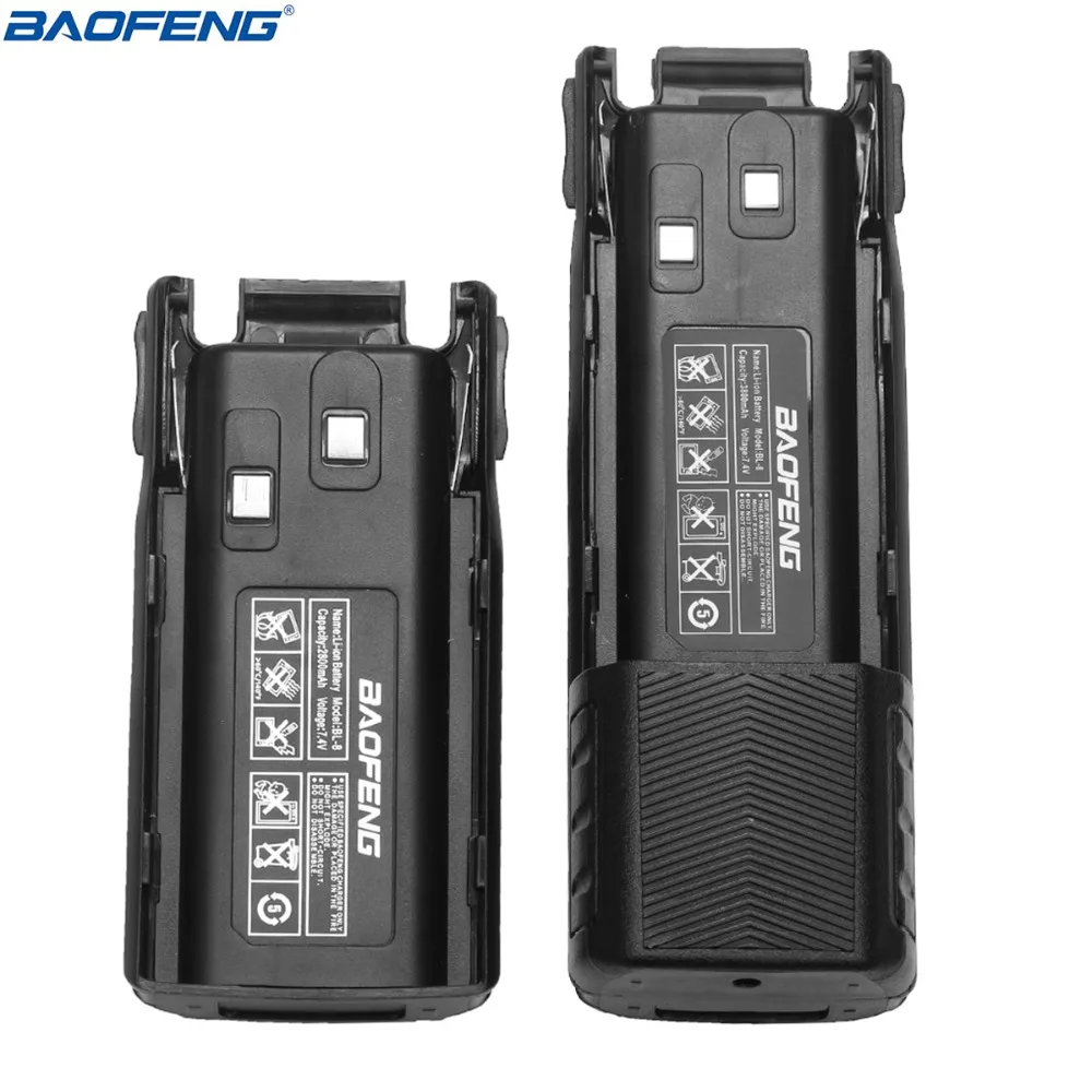 

2 PCS Baofeng UV-82 BL-8 2800mAh/380mAh 7.4V Li-ion Battery for Baofeng Walkie Talkie UV82 UV-8D UV-82HP Two Way Radio