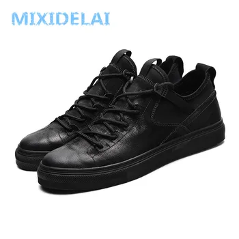 genuine leather sneakers